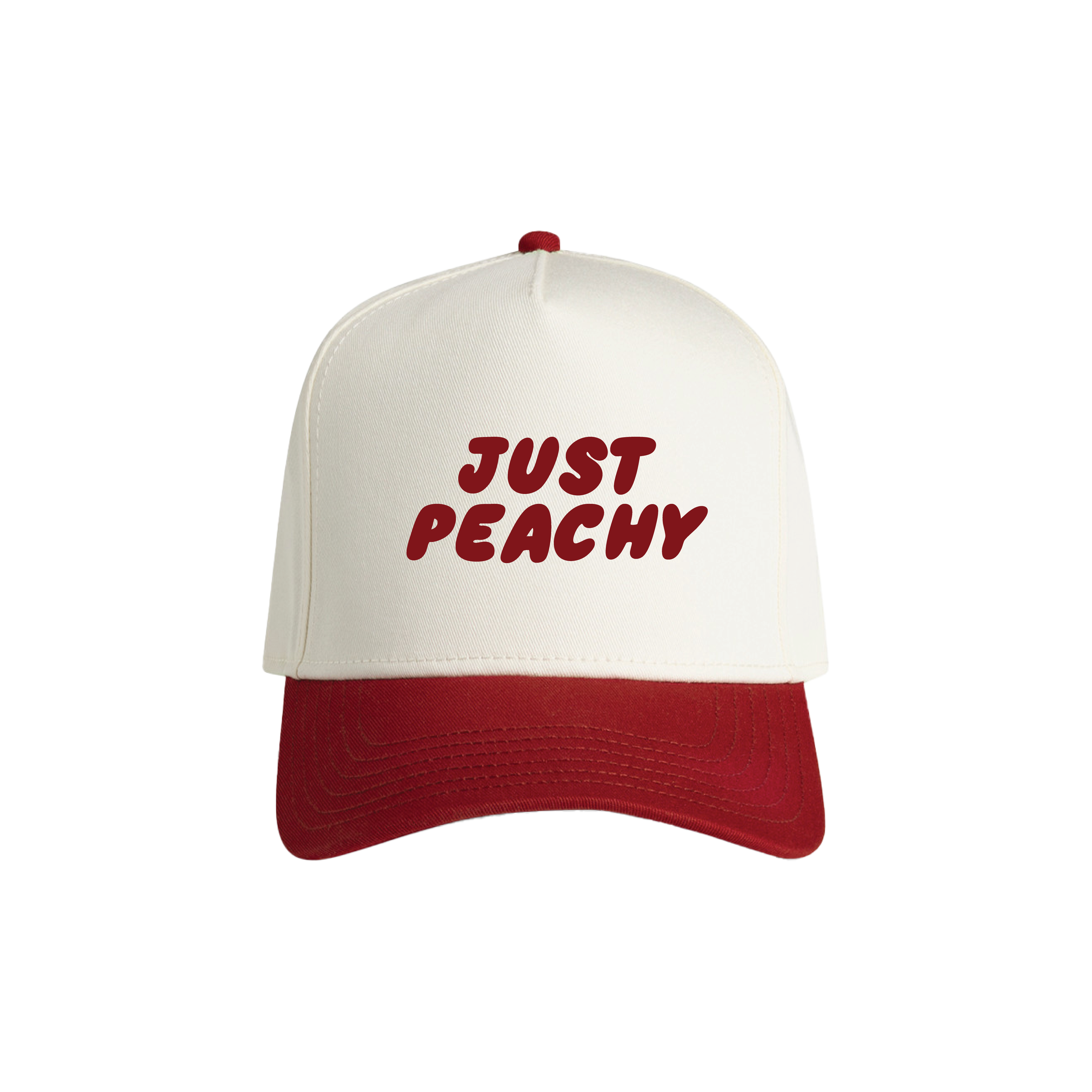 🍑 JUST PEACHY EMBROIDERED CAP 🍑